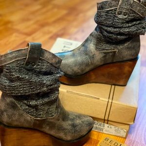BedStu Bruges Wedge Booties